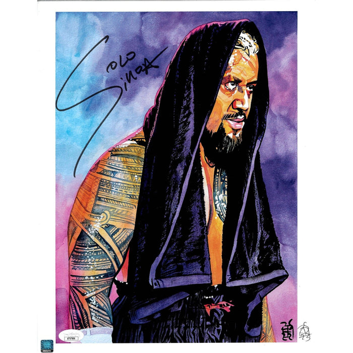 Solo Sikoa  Out in These Streets Schamberger 11 x 14 Poster - JSA AUTOGRAPHED