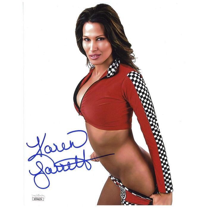 Karen Jarrett Race Suit 8 x 10 Promo - JSA AUTOGRAPHED