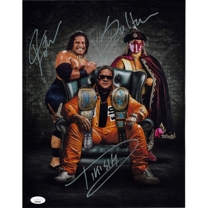 Rikishi Eras METALLIC 11 x 14 Poster - JSA TRIPLE AUTOGRAPHED