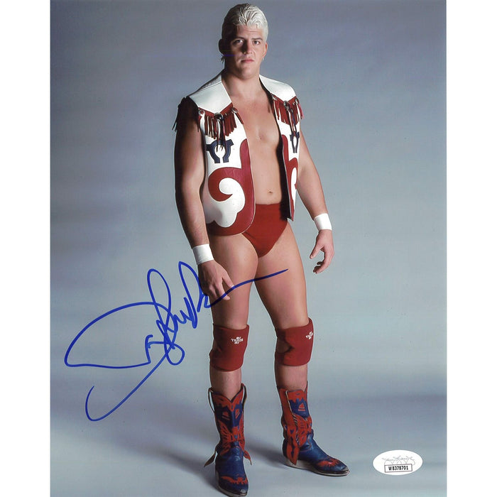 Dustin Rhodes Fringe Vest 8x10 - JSA Autographed