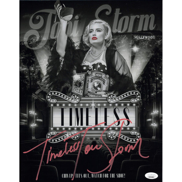 Toni Storm AsylumGFX Marquee METALLIC 11 x 14 Poster - JSA AUTOGRAPHED