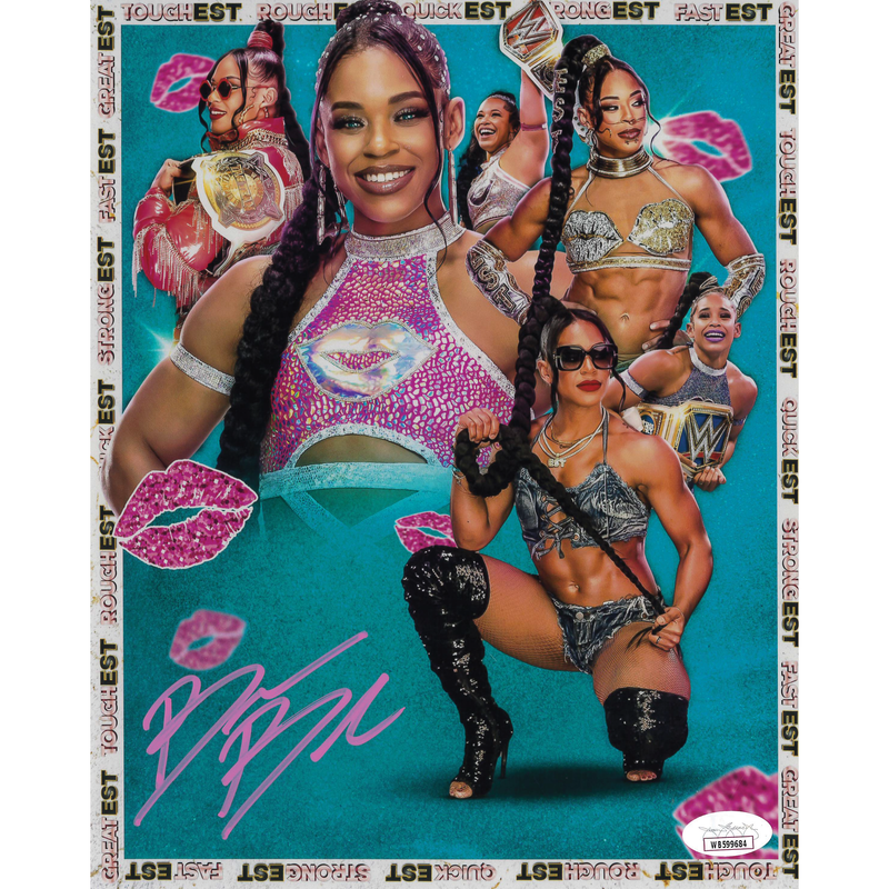 Bianca Belair AsylumGFX METALLIC 8 x 10 Promo - JSA AUTOGRAPHED