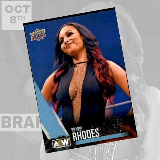 *PREORDER* - Brandi Rhodes Blue AEW Trading Card w/ Case - Signed