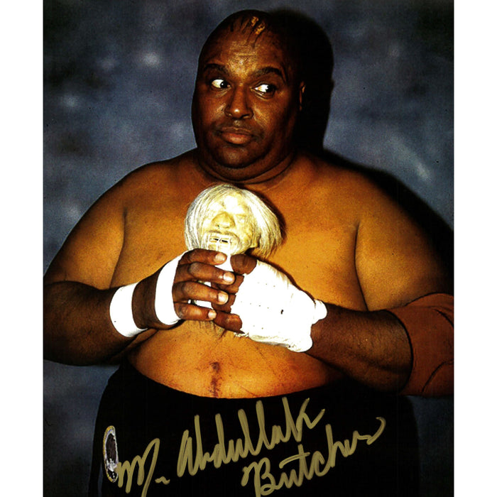 Abdullah the Butcher Shrunken Head 8 x 10 Promo - AUTOGRAPHED (HSS)