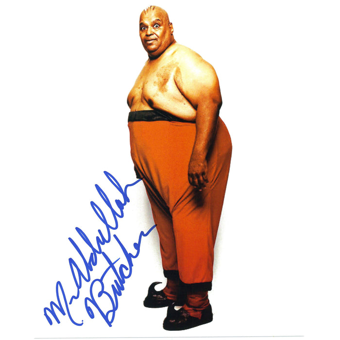 Abdullah the Butcher White BG Full 8 x 10 Promo - AUTOGRAPHED (HSS)