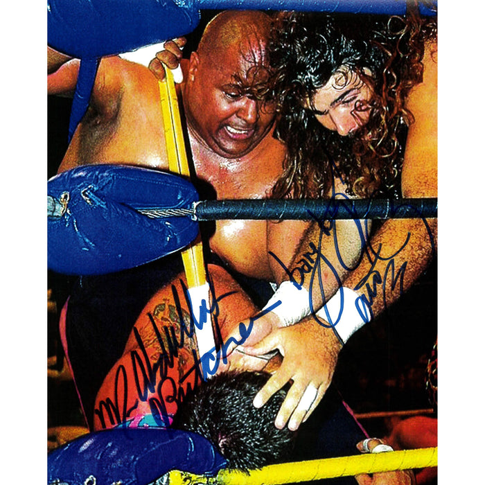 Abdullah the Butcher & Cactus Jack DUAL SIGNED 8 x 10 Promo - (HSS)