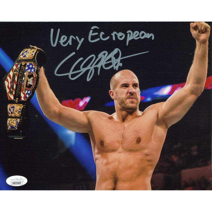 Cesaro US Title 8 x 10 Promo - JSA AUTOGRAPHED