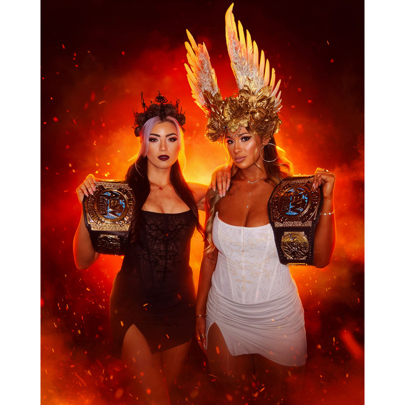 *PREORDER* - Divine Dominion DD5 Metallic 8x10 or 11x14 Poster - Dual Signed (JSA)
