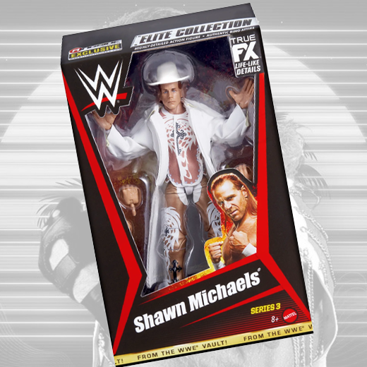 *PREORDER* Signed - Shawn Michaels Elite Collection Series 3 Action Figure w/ Protector (Beckett)