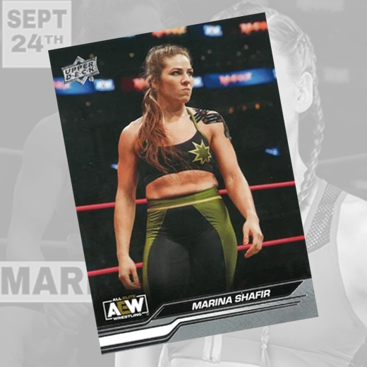*PREORDER* - Marina Shafir AEW Grey Trading Card w/ Case - Signed