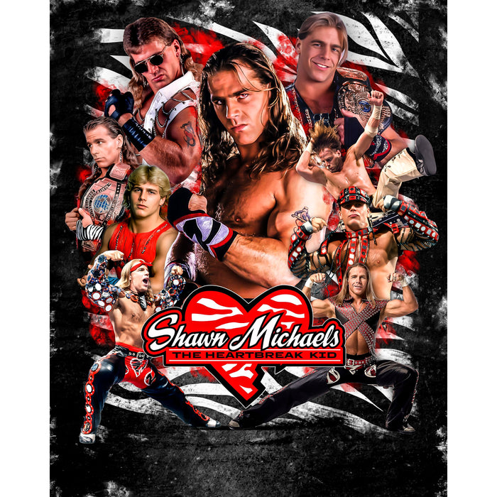 *PREORDER* Signed - Shawn Michaels Metallic2 8x10 or 11x14 Poster (Beckett)