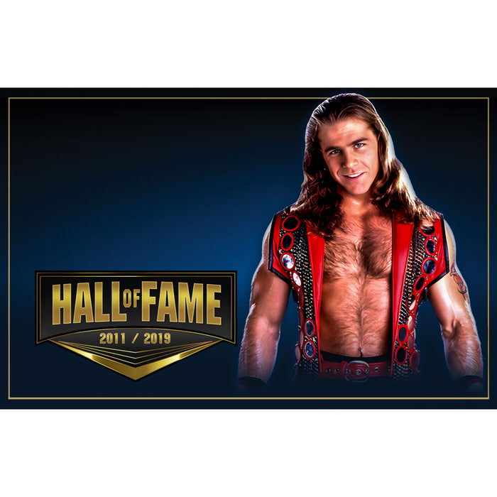*PREORDER* Signed - Shawn Michaels Hall of Fame 11x17 Poster (Beckett)