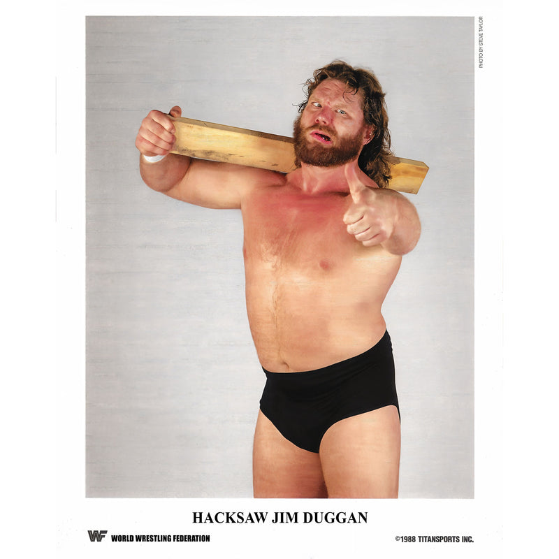 *PREORDER* - Hacksaw Jim Duggan Reproduction 8x10 Promo - Signed (JSA)