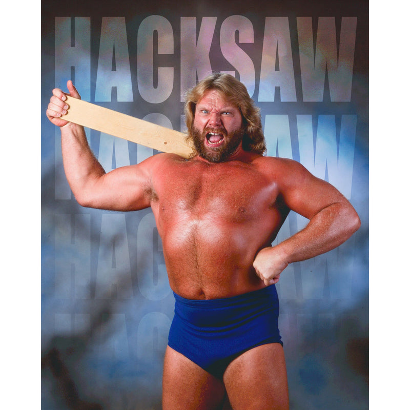 *PREORDER* - Hacksaw Jim Duggan HJD3 Metallic 8x10 or 11x14 Poster - Signed (JSA)