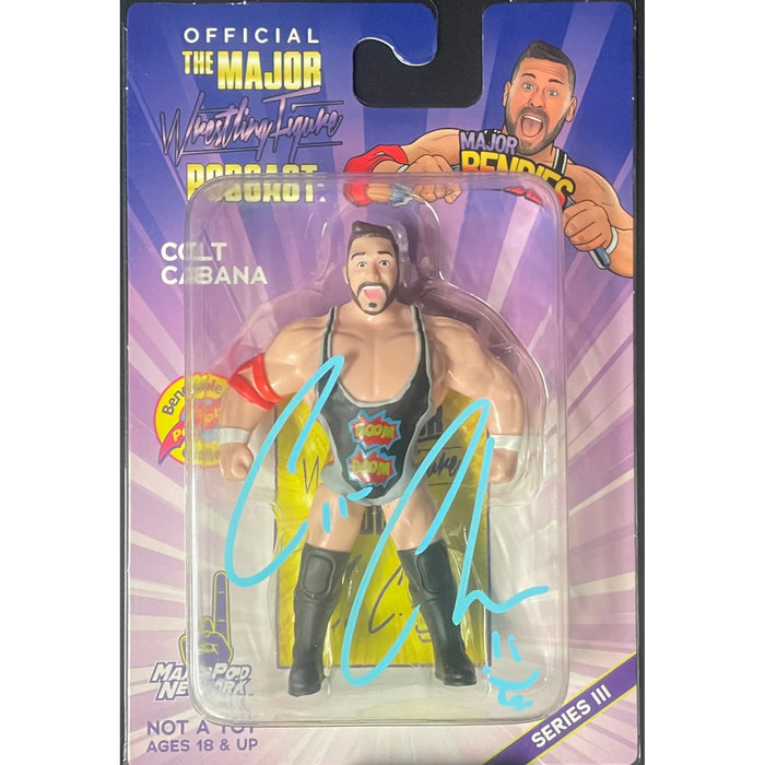 Colt Cabana Major Wrestling Figure Podcast Bendie Figure - AUTOGRAPHED