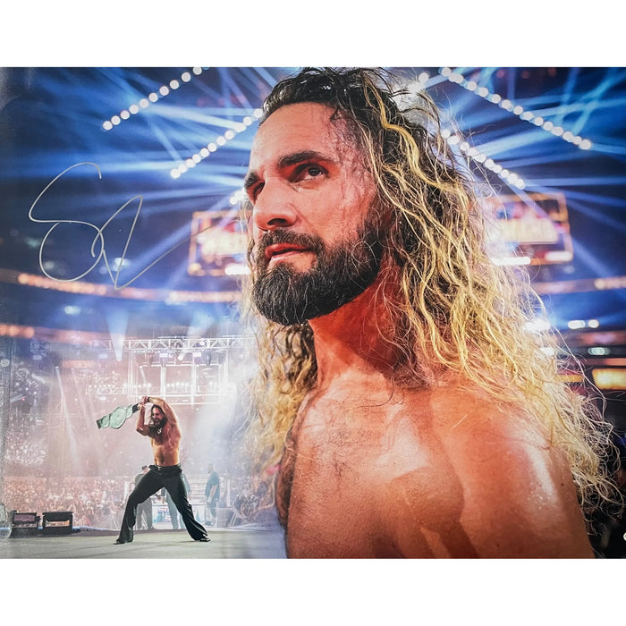 Seth Rollins 18x24 Poster - JSA Autographed