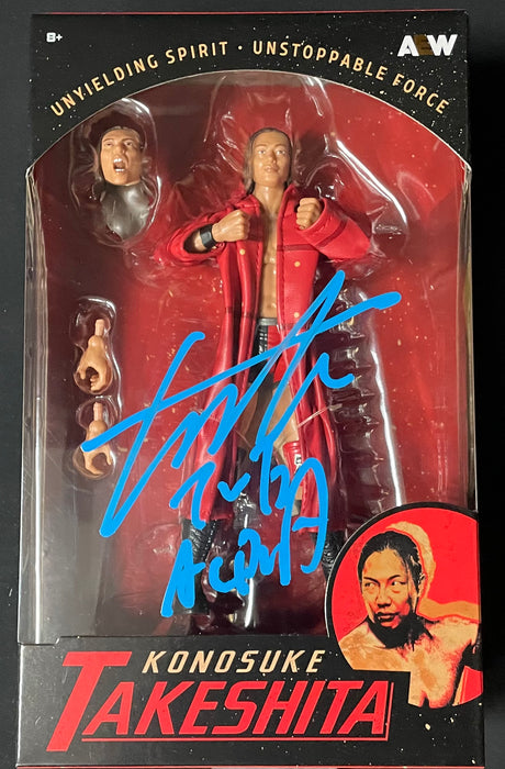 Konosuke Takeshita RSC Exclusive AEW Figure - JSA AUTOGRAPH
