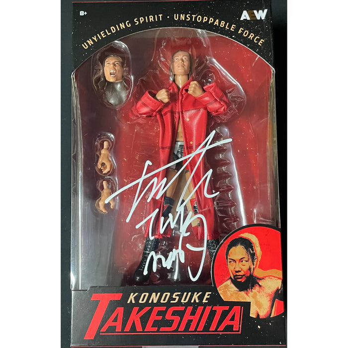 Konosuke Takeshita RSC Exclusive AEW Figure - JSA AUTOGRAPH