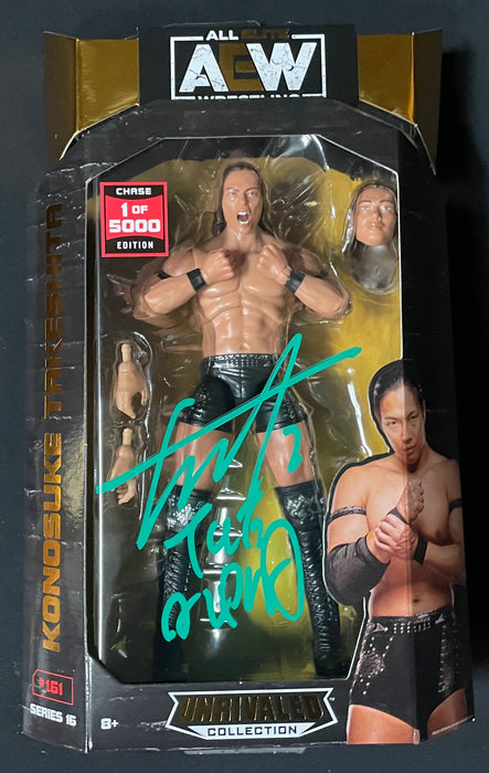 Konosuke Takeshita AEW Unrivaled 1 of 5,000 Figure - JSA AUTOGRAPH