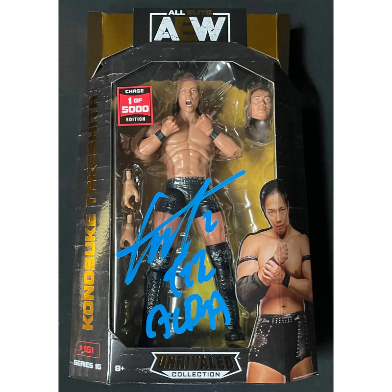 Konosuke Takeshita AEW Unrivaled 1 of 5,000 Figure - JSA AUTOGRAPH
