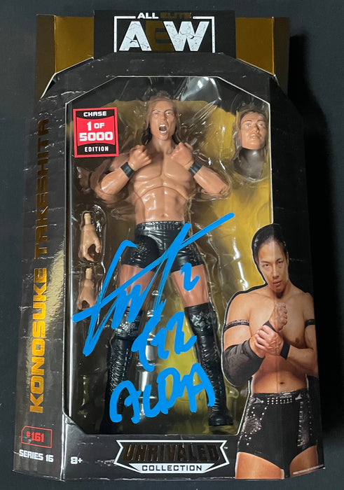 Konosuke Takeshita AEW Unrivaled 1 of 5,000 Figure - JSA AUTOGRAPH