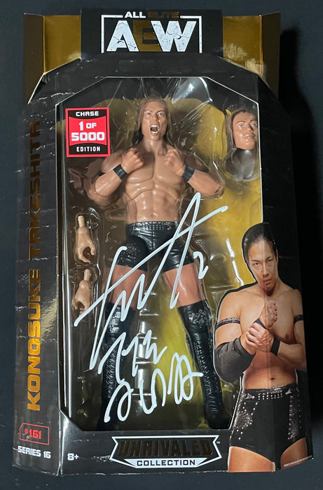 Konosuke Takeshita AEW Unrivaled 1 of 5,000 Figure - JSA AUTOGRAPH