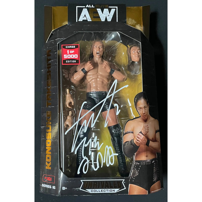 Konosuke Takeshita AEW Unrivaled 1 of 5,000 Figure - JSA AUTOGRAPH