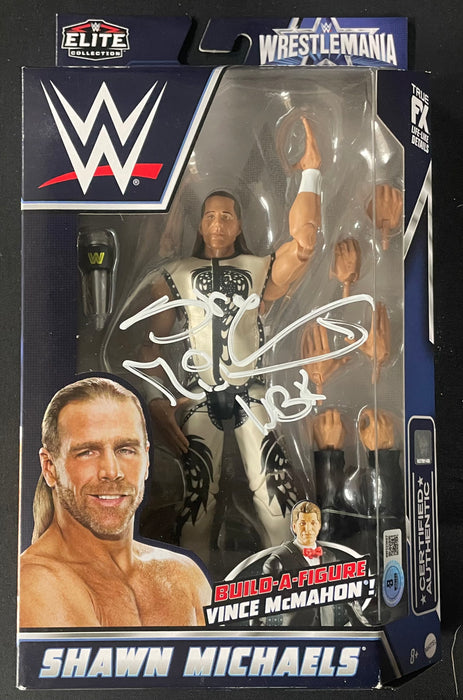 Shawn Michaels WWE Build-A-Vince Wrestlemania Elite Figure - Beckett Autographed