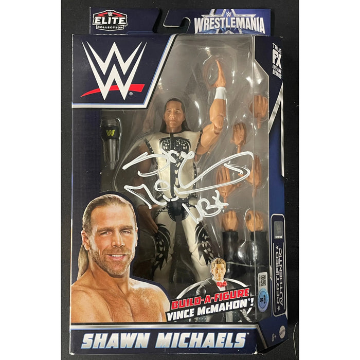 Shawn Michaels WWE Build-A-Vince Wrestlemania Elite Figure - Beckett Autographed