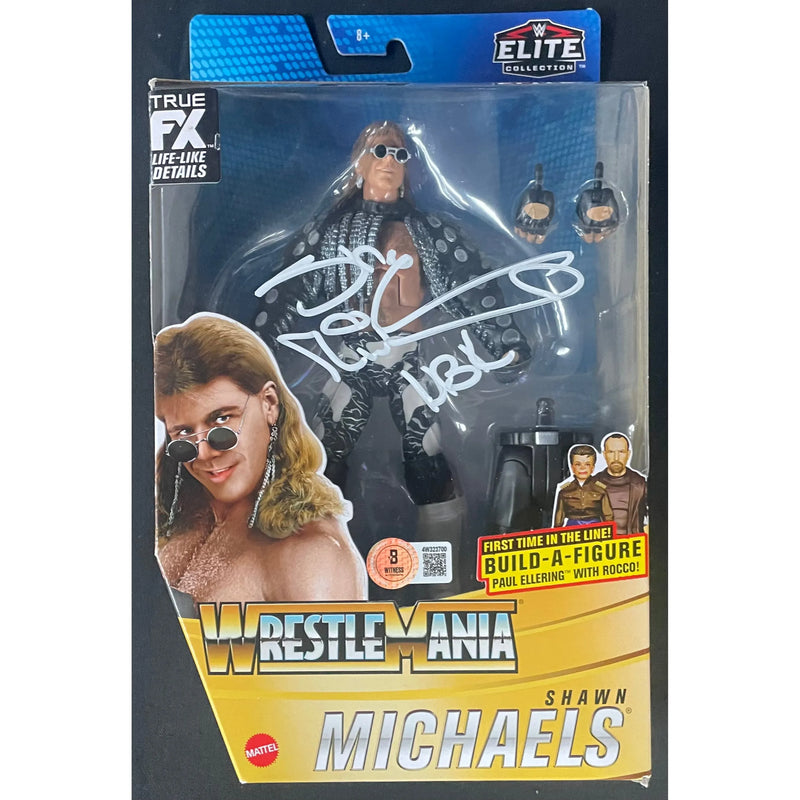 Shawn Michaels WWE Wrestlemania Elite Figure - Beckett Autographed