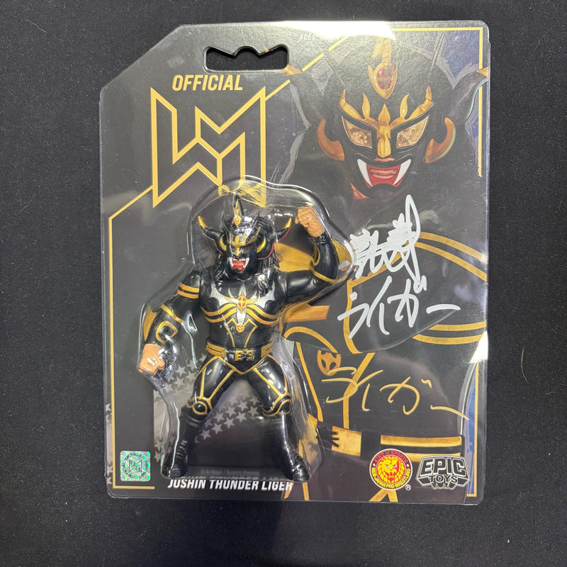 Jushin Liger Epic Toys Red / Black Figure AUTOGRAPHED - JSA Autograph
