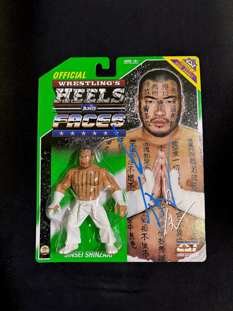Hakushi Heels and Faces Figure AUTOGRAPHED - JSA Autograph