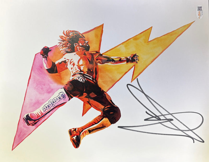 AJ Styles Bring The Thunder Schamberger 11 x 14 Poster - JSA AUTOGRAPHED