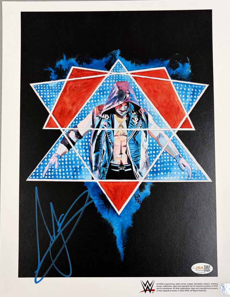 AJ Styles Arrives Schamberger 11 x 14 Poster - JSA AUTOGRAPHED