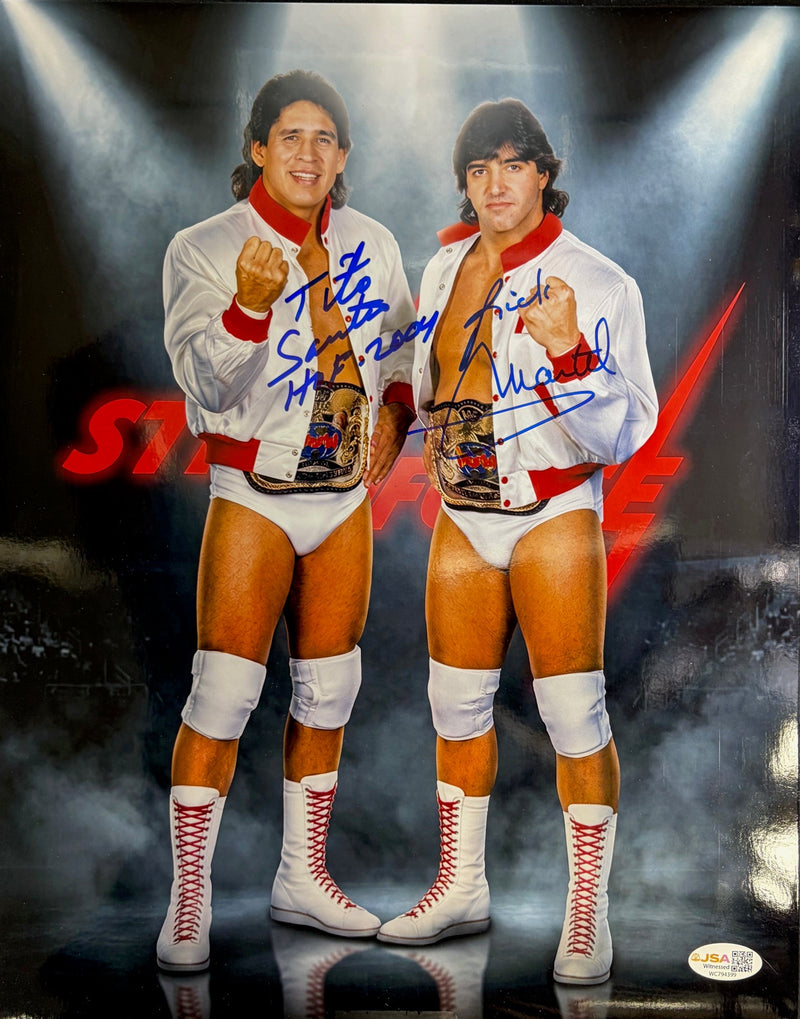 Strike Force Metallic 11 x 14 Poster - JSA AUTOGRAPHED