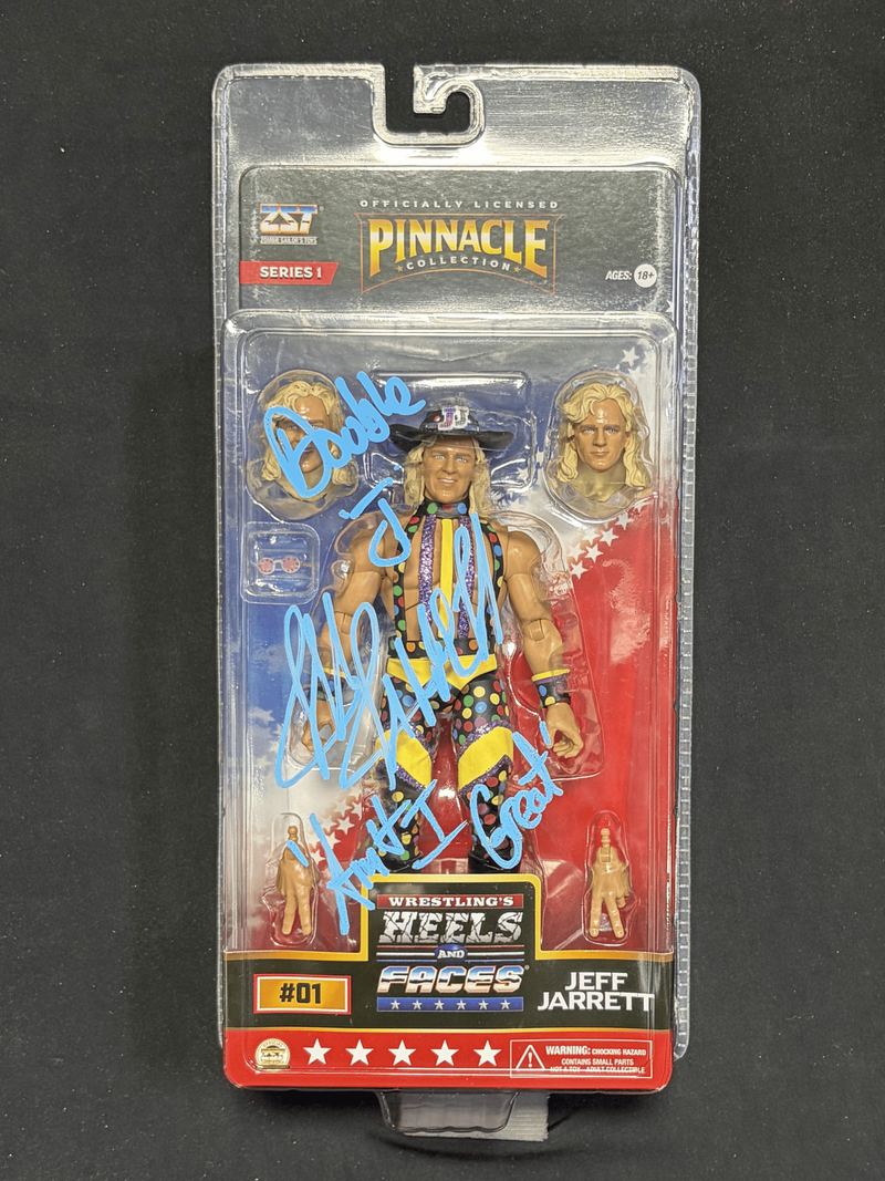 Jeff Jarrett Pinnacle Figure - JSA Autographed