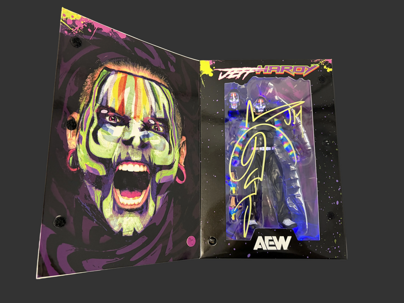 Jeff Hardy AEW Blacklight Figure - JSA Autographed