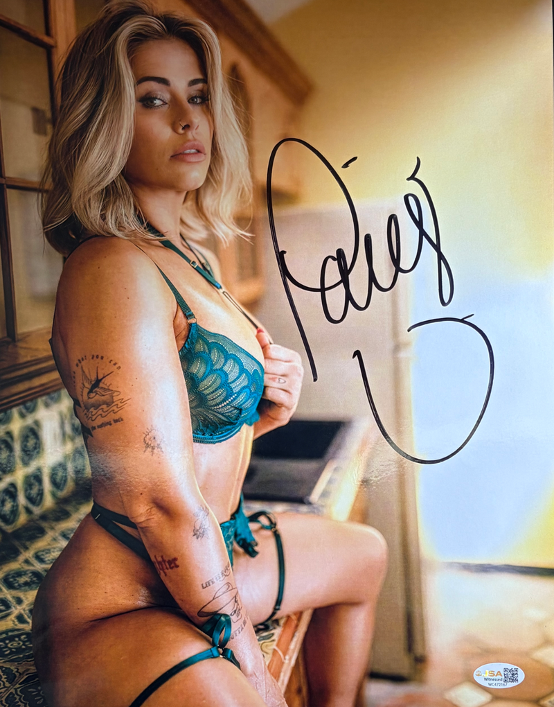 Paige VanZant Green Looking To The Side11x14 Promo - JSA AUTOGRAPHED