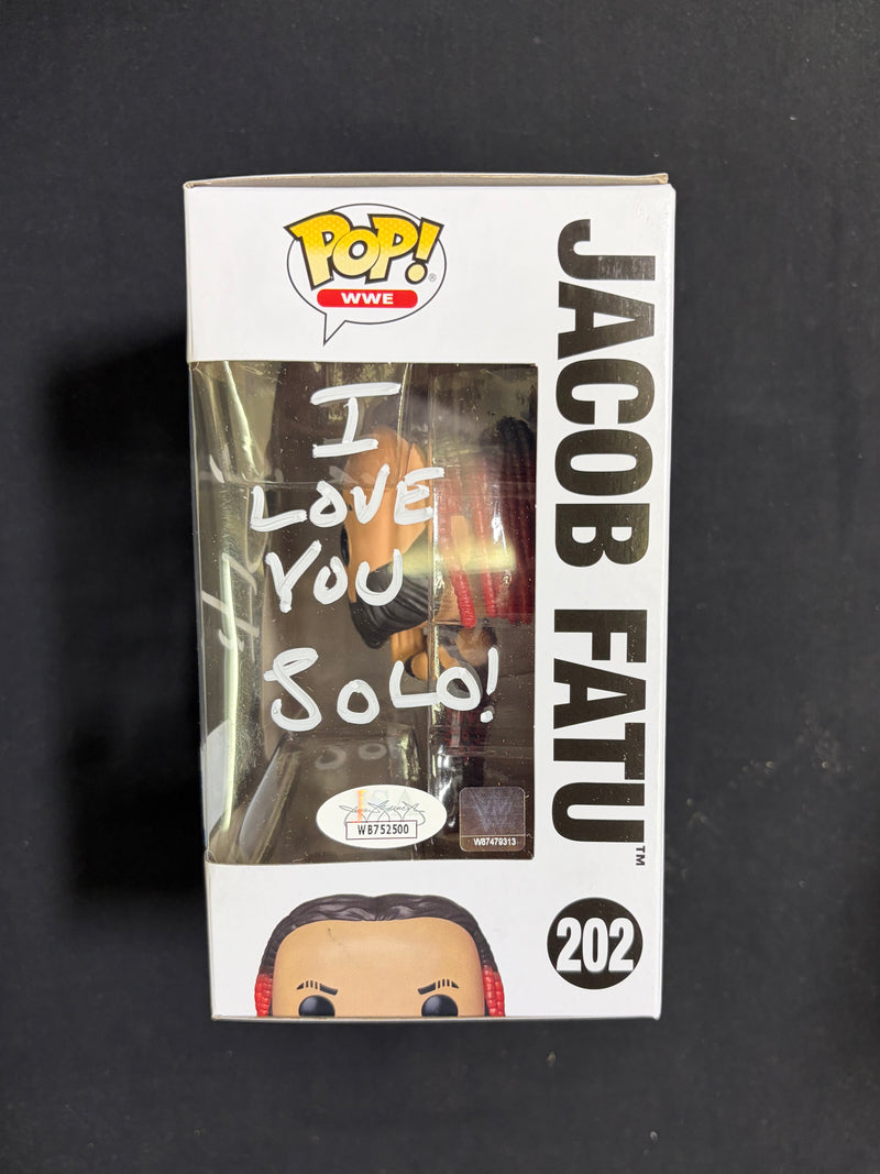 Jacob Fatu Funko Series 202 - JSA Autograph and Inscription