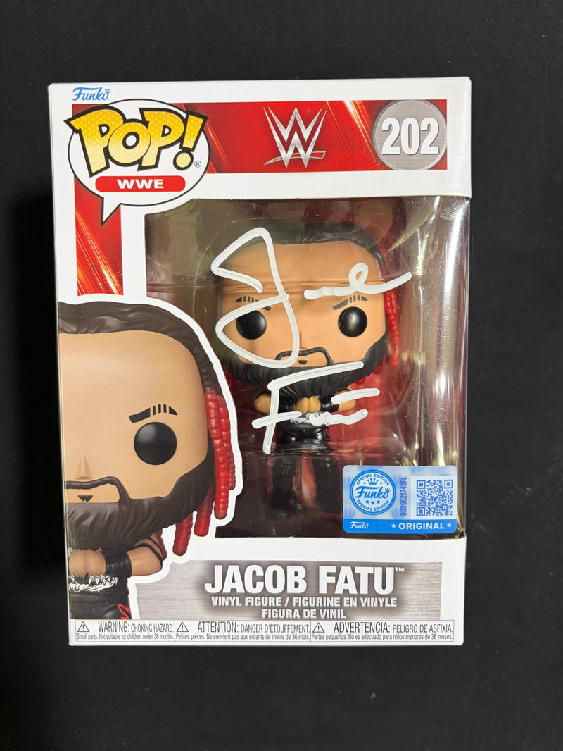 Jacob Fatu Funko Series 202 - JSA Autograph and Inscription
