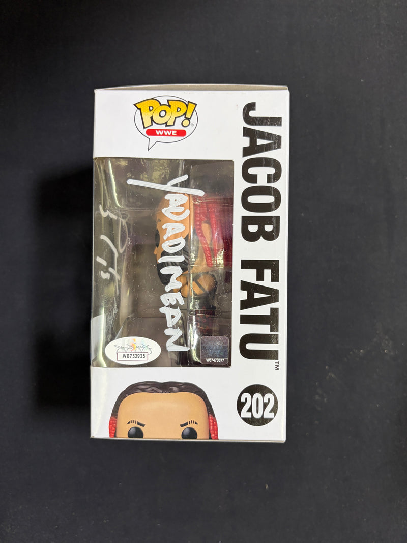 Jacob Fatu Funko Series 202 - JSA Autograph and Inscription