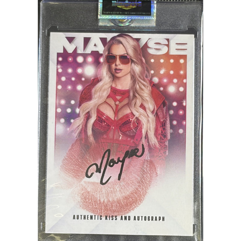 Maryse Kiss Card - AUTOGRAPHED & KISSED