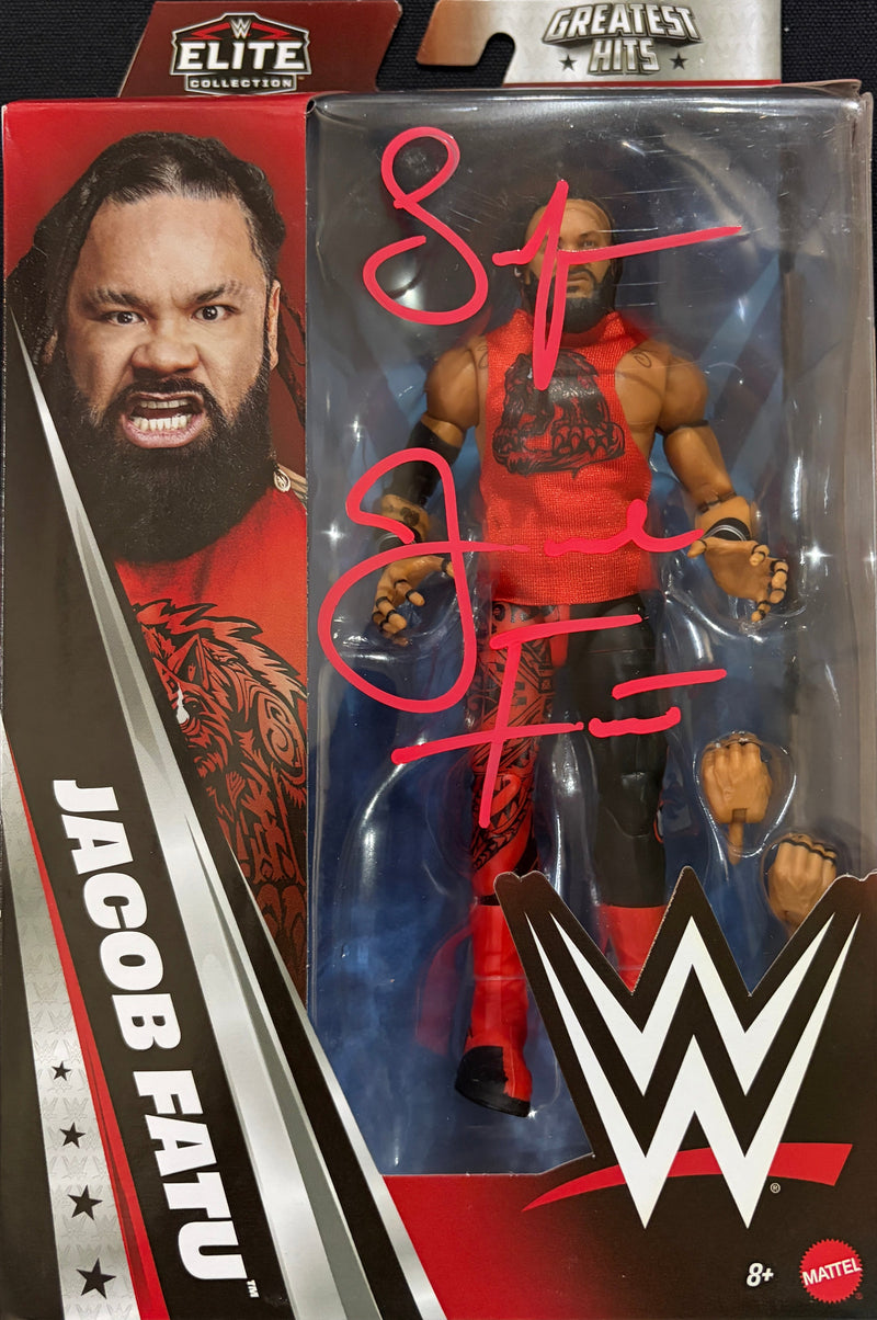 Jacob Fatu Greatest Hits Elite Figure - JSA AUTOGRAPHED AND INSCRIBED
