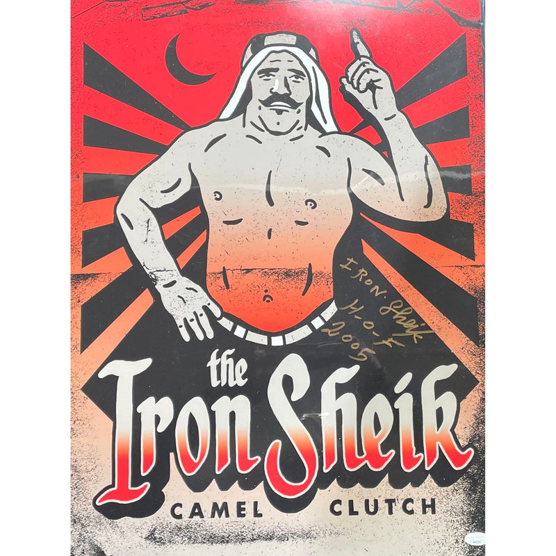Iron Sheik 18x24 Artwork - Autographed