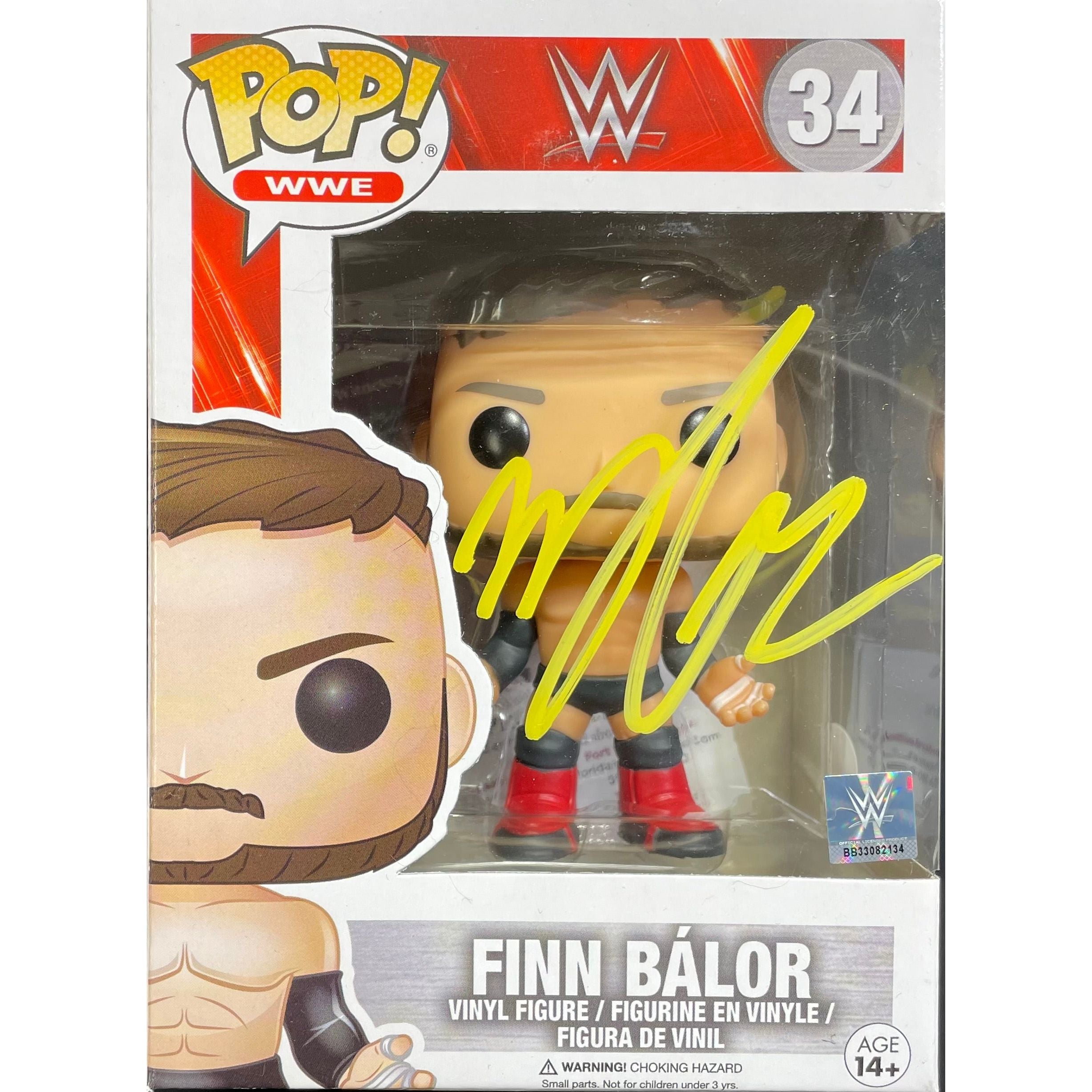 Finn Balor Funko POP #34 - Autographed — Highspots.com