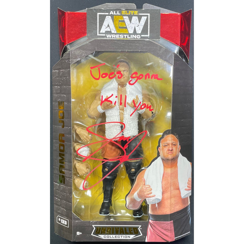 Samoa Joe AEW Unrivaled Figure - Autographed