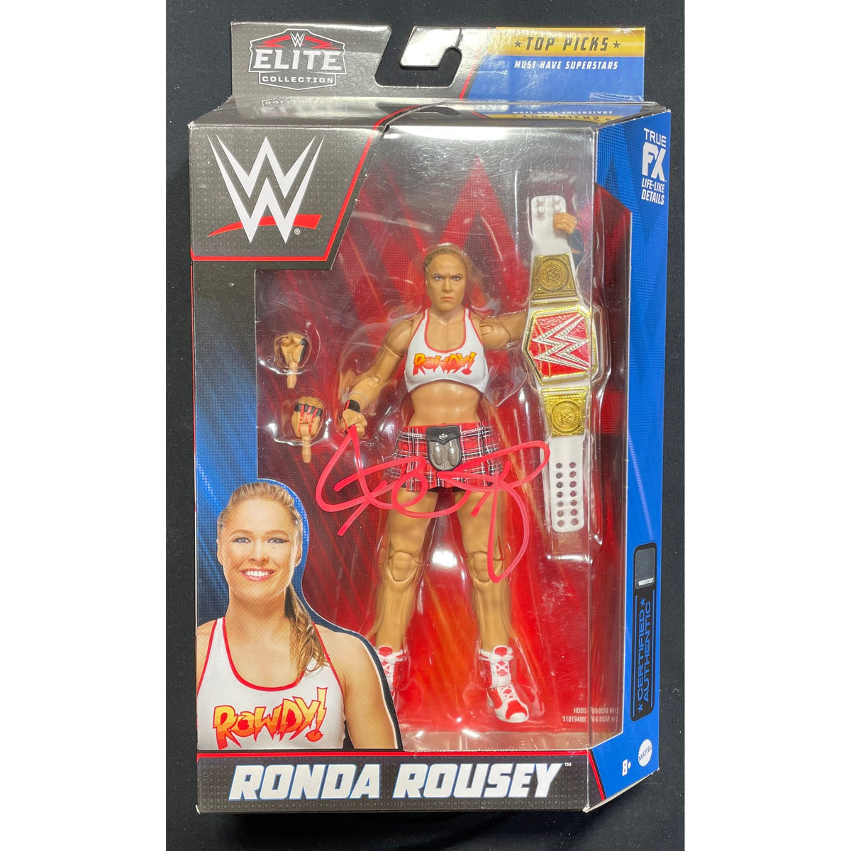 Ronda Rousey WWE Elite Top Picks - Autographed — Highspots.com