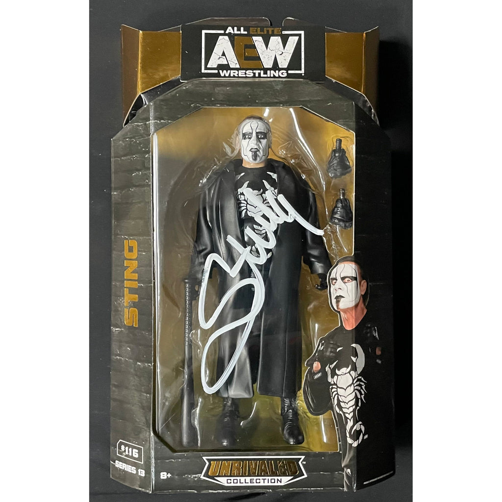 Sting AEW Unrivaled Figure - JSA AUTOGRAPHED — Highspots.com