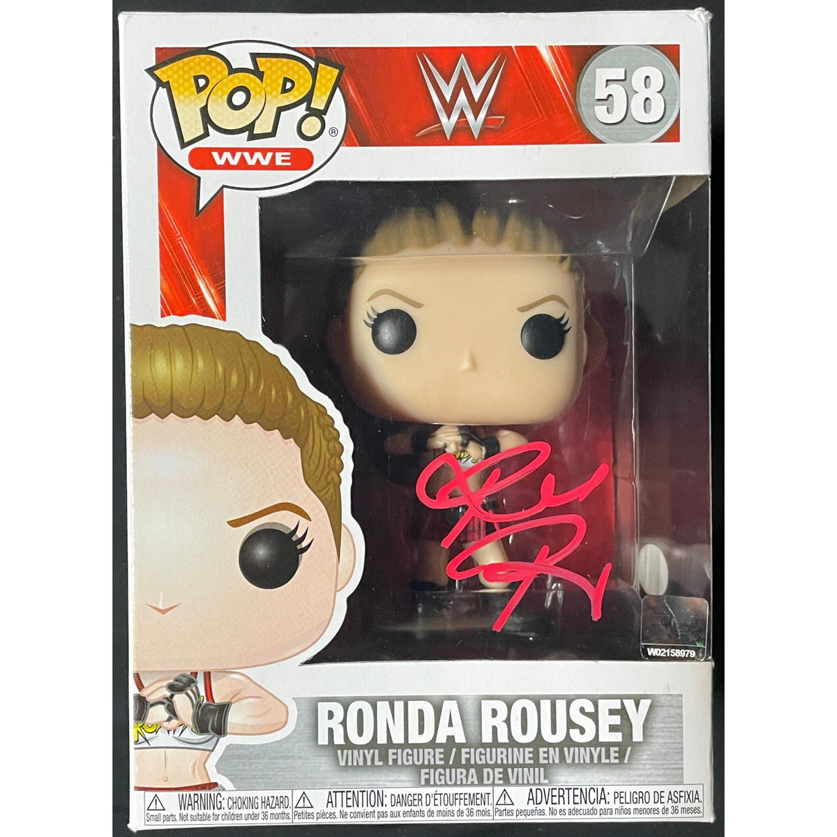 Custom Ronda Rousey Figures Ronda Rousey Funko Pop #58 Autographed —