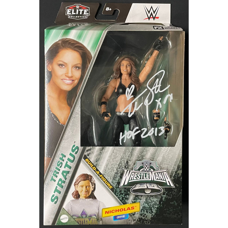 Trish Stratus INSCRIBED WWE Elite WrestleMania 40 Figure - JSA Autographed